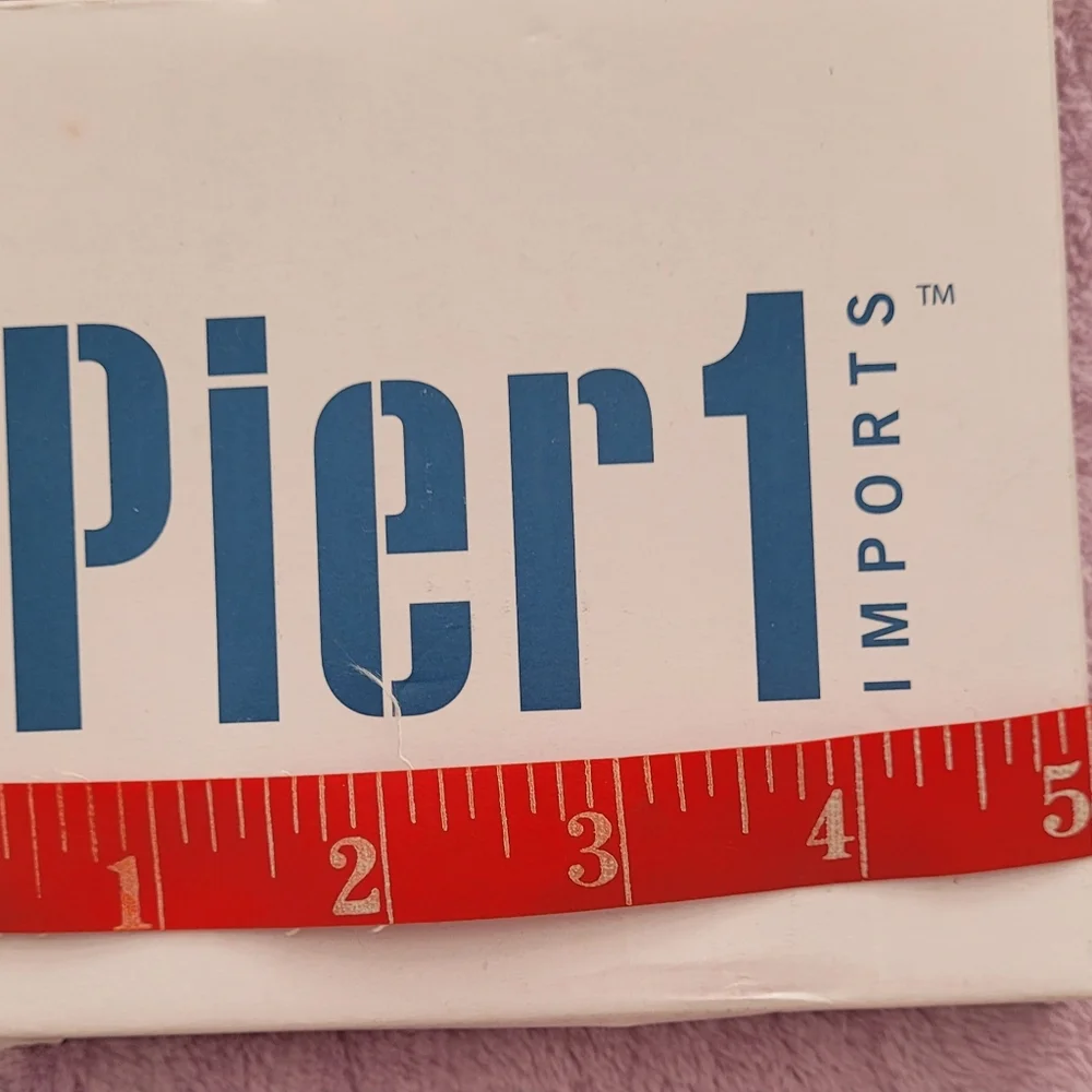 Nib. Pier 1 Marble Hexagonal Coaster/trinket Dish with Gold Edge